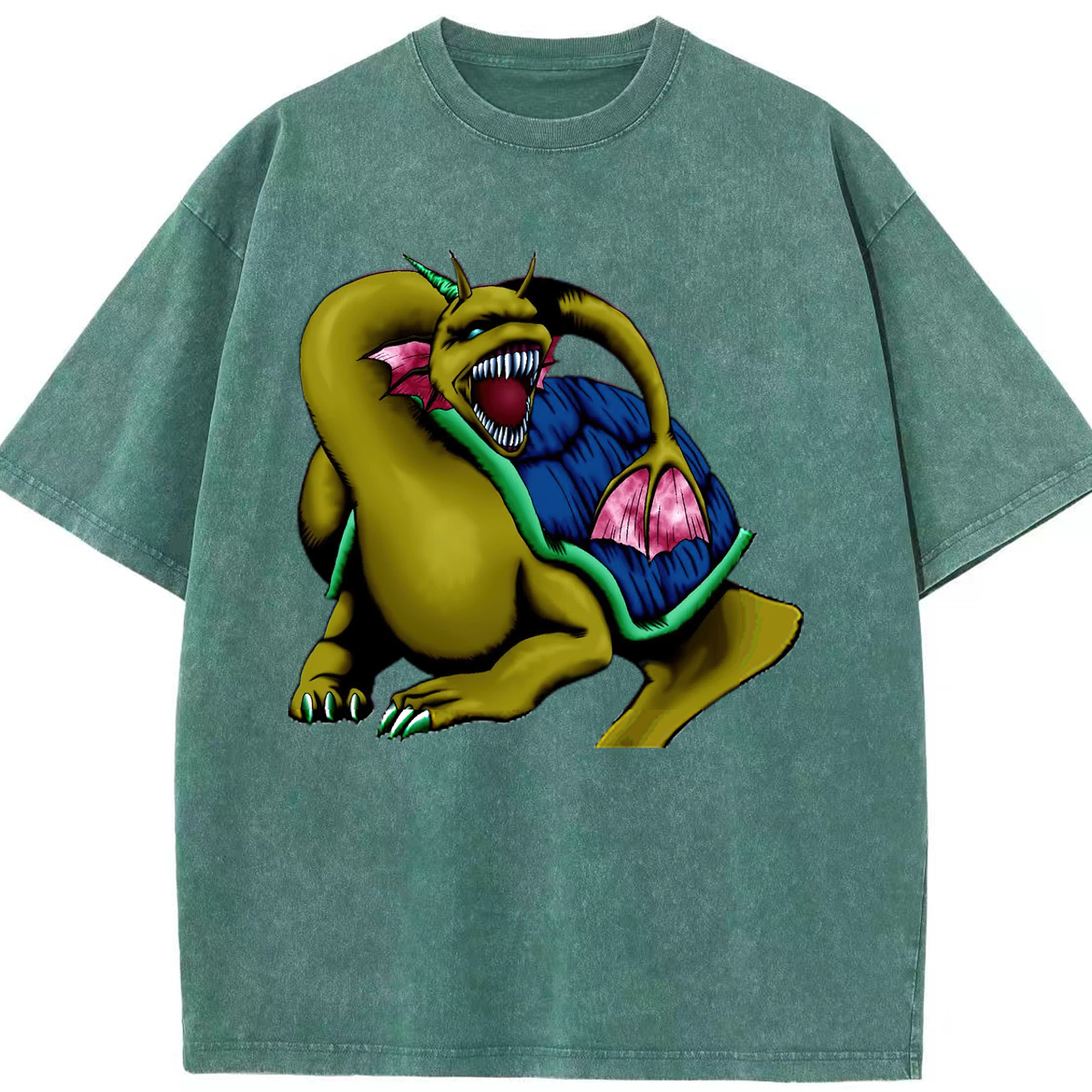 （画像用） 遊☆戯☆王 Yu-Gi-Oh! 綿100% ヴィンテージ風 半袖Tシャツ（フロントプリント）